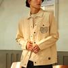 Vans Fun Cartoon Pattern Printed Multi-Pocket Lapel Jacket Men Jacket Off-White VN0A3WF17VJ