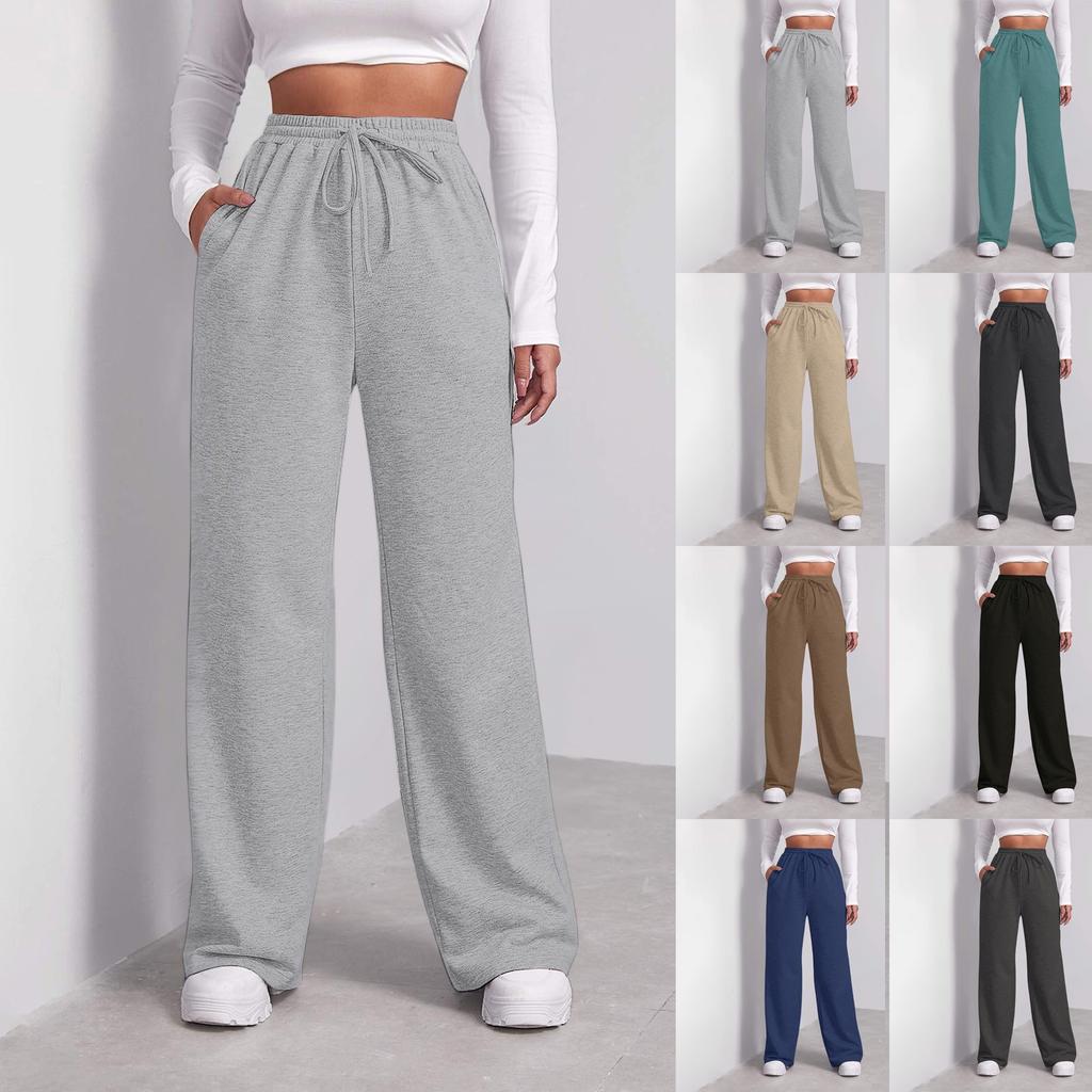 Women's High Waisted Wide Leg Sweatpants Casual Yoga Jogger Pants