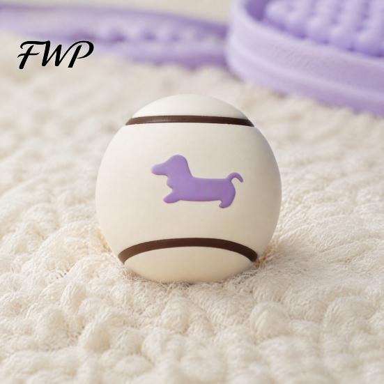 Lightweight Toss Toys for Fetching Latex Squeaky Dog Ball, Interactive Fetch Cute Dachshund Pattern, Indoor Outdoor Play Chew Toy Small Medium