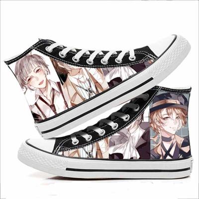 Обувь для бродячих собак Bungo, парусиновая обувь, повседневная удобная обувь для мужчин и женщин, студентов из аниме, мультфильмов, высокая помощь, косплей, Cos