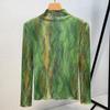 Tie-dye Bottoming Shirt, Women's New Women's Clothing, Foreign Style Shirt, Thin Inner Waist Top.