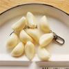 Unique Simulation Garlic Keychain Simulated Food Pendant Simulated Food Cart Key Chain  Student