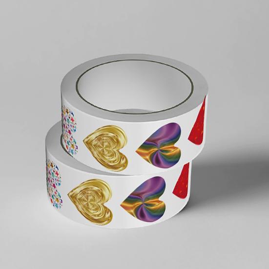 500 шт. Наклейки в форме сердца 1" Самоклеящиеся наклейки в рулоне Наклейки с рисунком любовного сердца для Дня святого Валентина Свадебная открытка Конверт Приглашение Скрапбук