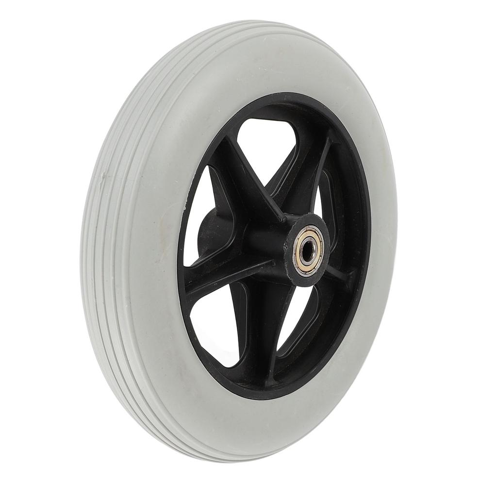 2pcs Wheelchair Wheel Wide 8 Inch Replacement Electric Wheelchair Accessory for Electric Wheelchairs Gray