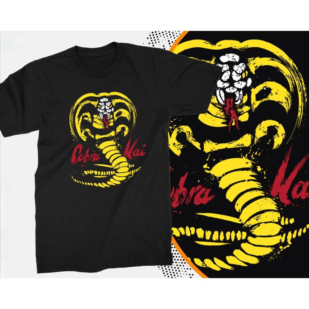 Cobra Kai Новые футболки Футболки Мужская одежда Дизайнерская одежда для мужчин Новые топы и футболки Футболки из хлопка с рисунком 2000 года