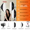 Godox LE300Bi Комплект из 3 светодиодных видеосветильников с регулируемой цветовой температурой и софтбоксами