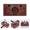Wooden Espresso Tamping Station Organizer Box Elegant Anti Slip Portafilter Holder for 51/54/58mm
