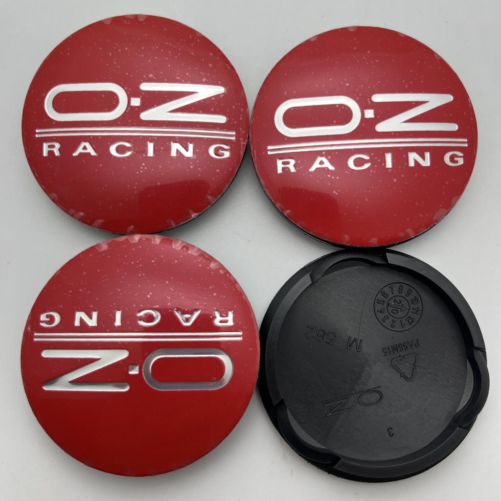 4Pcs 55mm M582 Car Wheel Caps With O.Z OZ Racing Sport Emblem Logo Rim Hubcaps Cover Badge Styling Accessories For VW Golf Polo