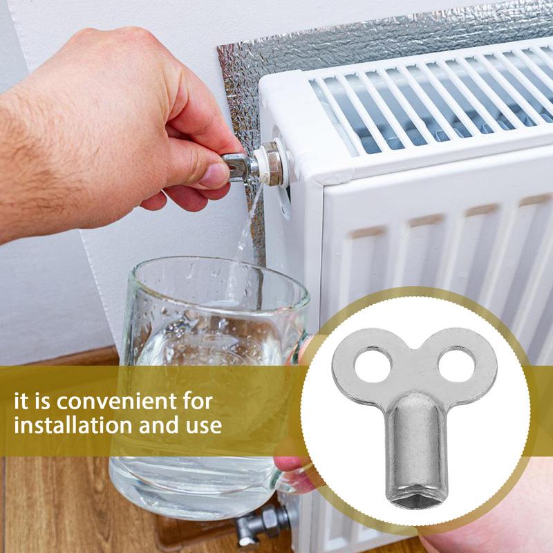 6/8pcs Radiator Valve Key Faucet Keys Radiator Water Tap Plumbing Bleeder Key Air Vent Central Heating Tool Radiators Bleeding