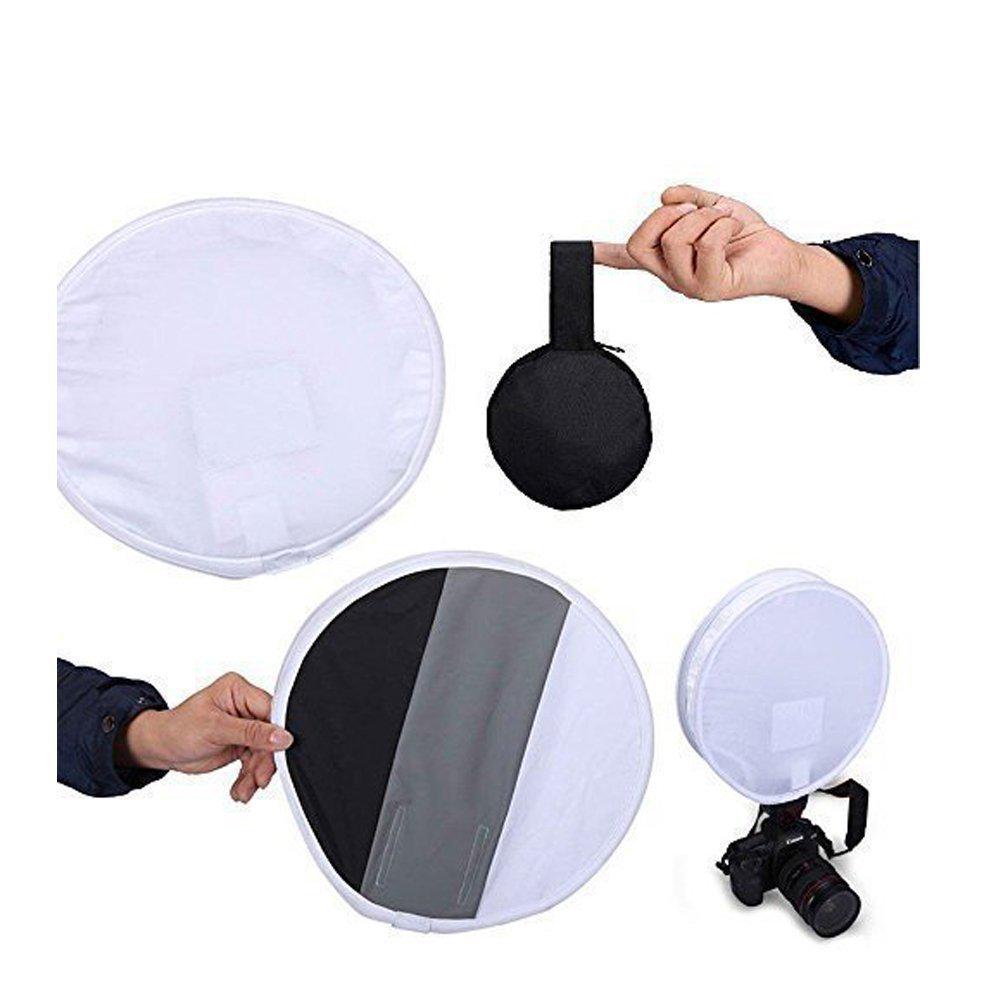 Софтбокс для вспышки 30/40 см с круглой/серой картой, черно-белым тканевым чехлом и конической конструкцией