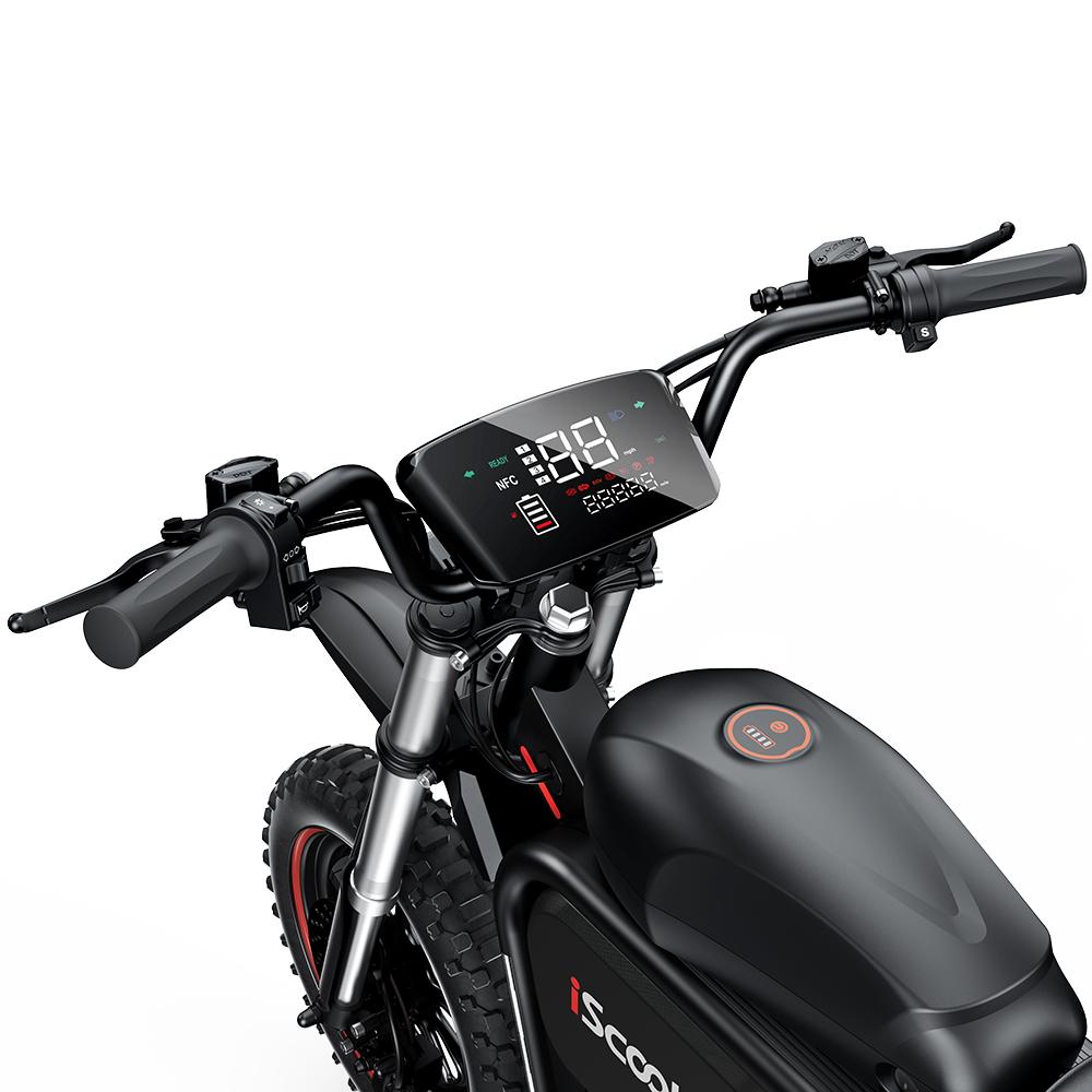 Электросамокат iScooter DX5 Max, аккумулятор 52 В 20 Ач, двойные гидравлические дисковые тормоза и цветной дисплей NFC