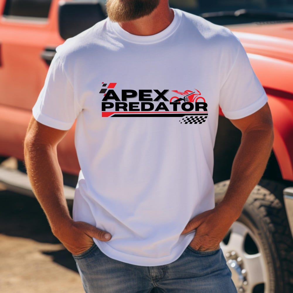 Apex Predator Motorcycle Unisex Softstyle T-Shirt, Biker Tee, Motorbike Shirt, Rider Top, Motorcycle Lover Gift