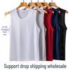 Men's Quick-Dry Ice Silk Mesh Basketball Tank Top - Breathable, Plus Size, Wide Shoulder