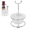 Shaving Stand Bowl Set Professional Shaving Soap Bowl Razor Brush Holder Safety Stand Kit for Men