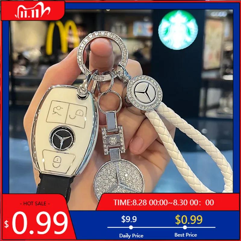 TPU чехол-оболочка для ключа автомобиля GLC GLB для Mercedes Benz AMG A B C E GL S GLA GLK CLS Класса W204 W205 W212 W176 W463 Брелок Аксессуары