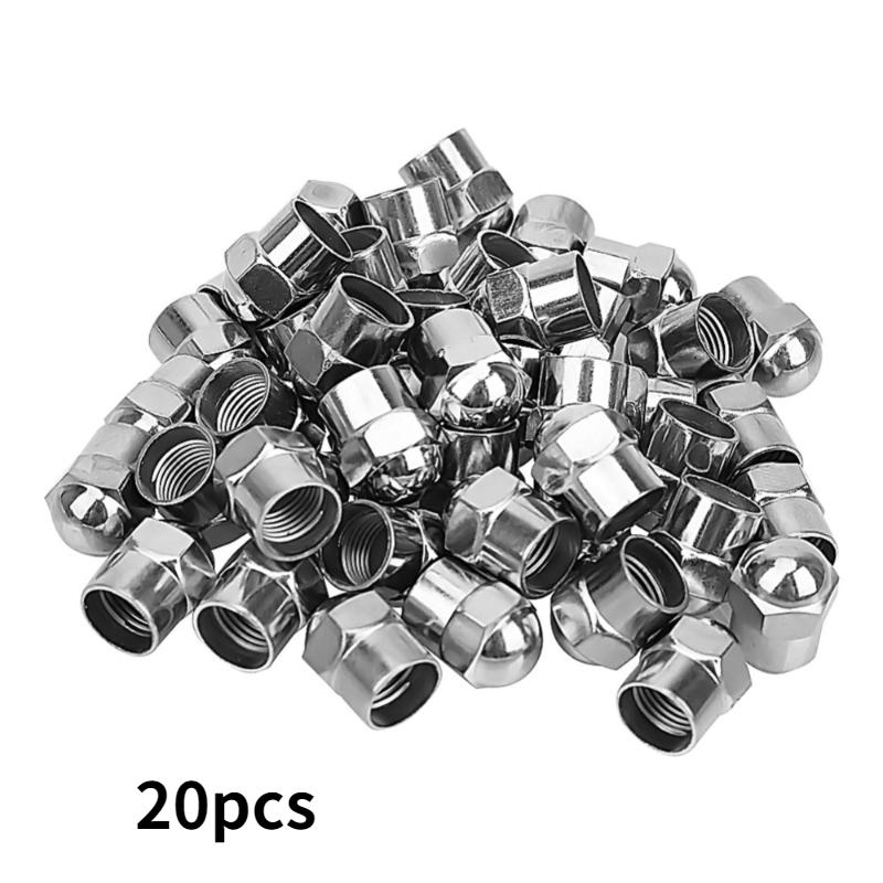 20/50 шт. колпачки для давления воздуха в автомобильных шинах, колпачки для клапанов на колеса автомобиля, пластиковые хромированные аксессуары для шин, универсальная герметичная крышка