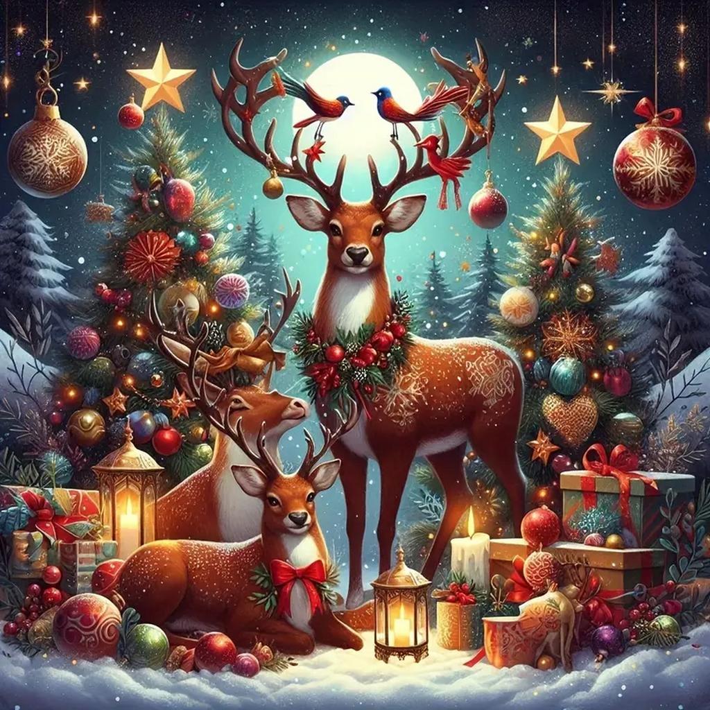 DIY Полная круглая алмазная картина Вышивка крестом Счастливого Рождества Санта Клаус и Снеговик Домашнее украшение Искусство Алмазная живопись 5d Алмазная художественная живопись