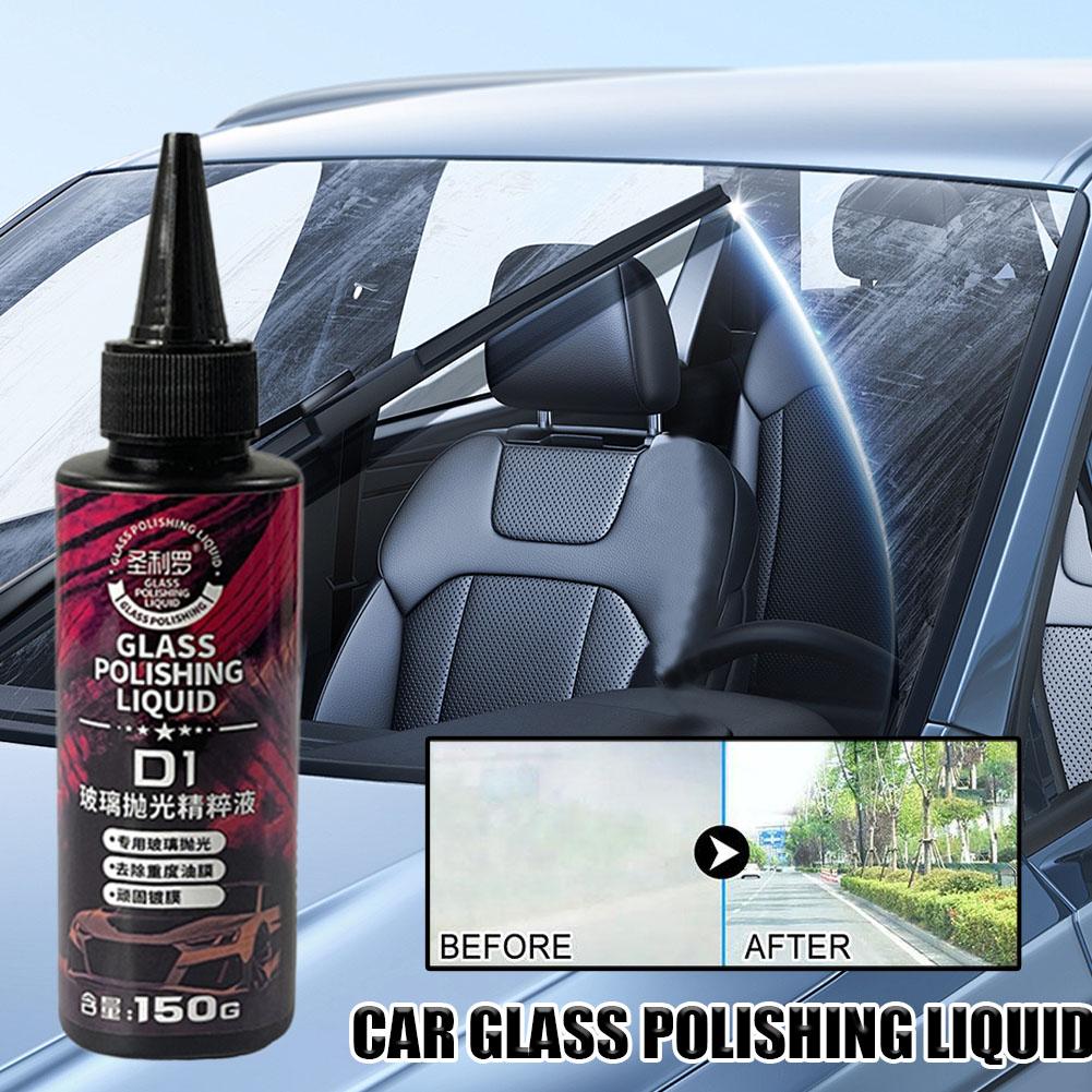Auto Glass Polishing Fluid Car Glass Oil Film Watermark Remover Windshield Cleaner One Wipe Shine Degreasing Film Car Care