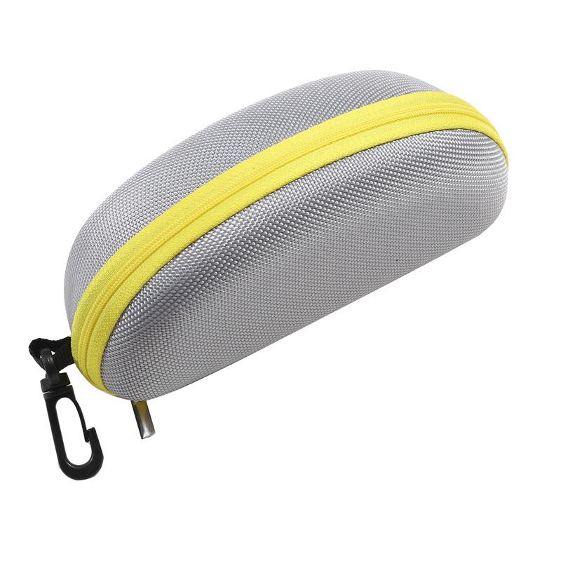 Portable EVA Sunglasses Case Shockproof Sport Glasses Case With Metal Carabiner Travel Zipper Eyeglasses Holder