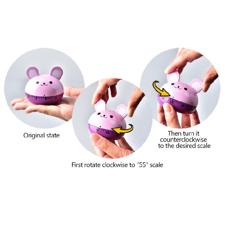 Таймер для кухни для домашнего использования Вращающийся таймер Механический Милый кухонный таймер Таймер жизни