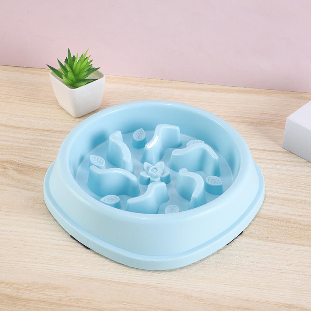 Anti-Tip Pet Food Dish Easy Clean Dog Feeding Dish Practical Slow Feeder Bowl Pet Supplies