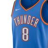 Nike Баскетбольная майка Oklahoma Swingman Джален Уильямс Удобная Мягкая Дышащая Без Рукавов Унисекс Синяя DN2147-403