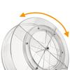 Rotating organizer container, divided, 30 cm
