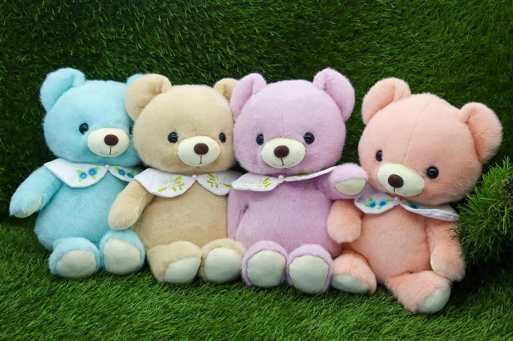 Взлет Мишка Капля Ретро пастельный мишка с милой цветочной вышивкой на воротнике M Розовый