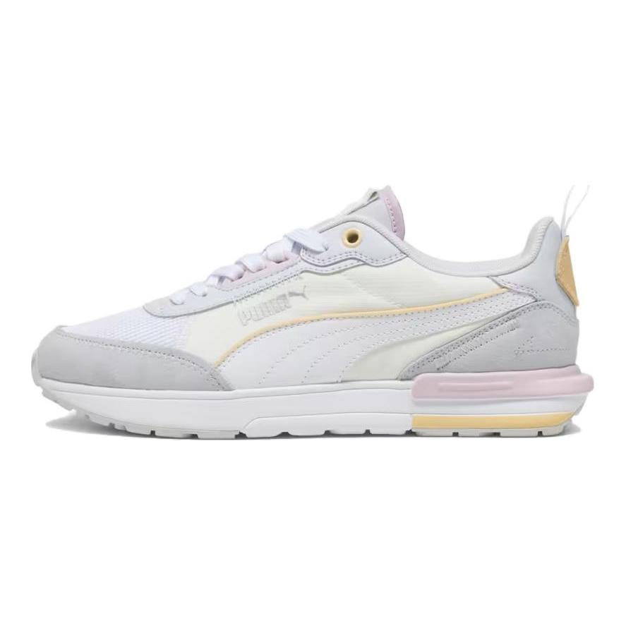 Puma R22 Удобные Универсальные Кроссовки с Низким Верхом Женские кроссовки Белый Серебристый 387066-37