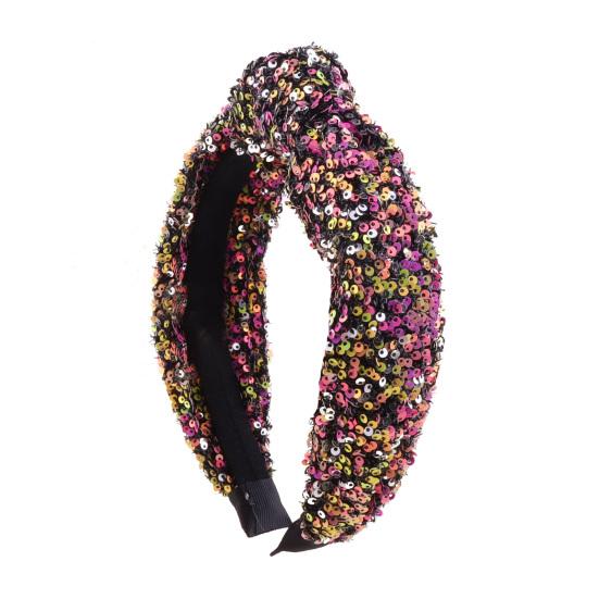 Обруч для волос для девочек, нарядная сверкающая радужная повязка на голову, аксессуары для волос, повязка на голову для девочки на день рождения, подарок