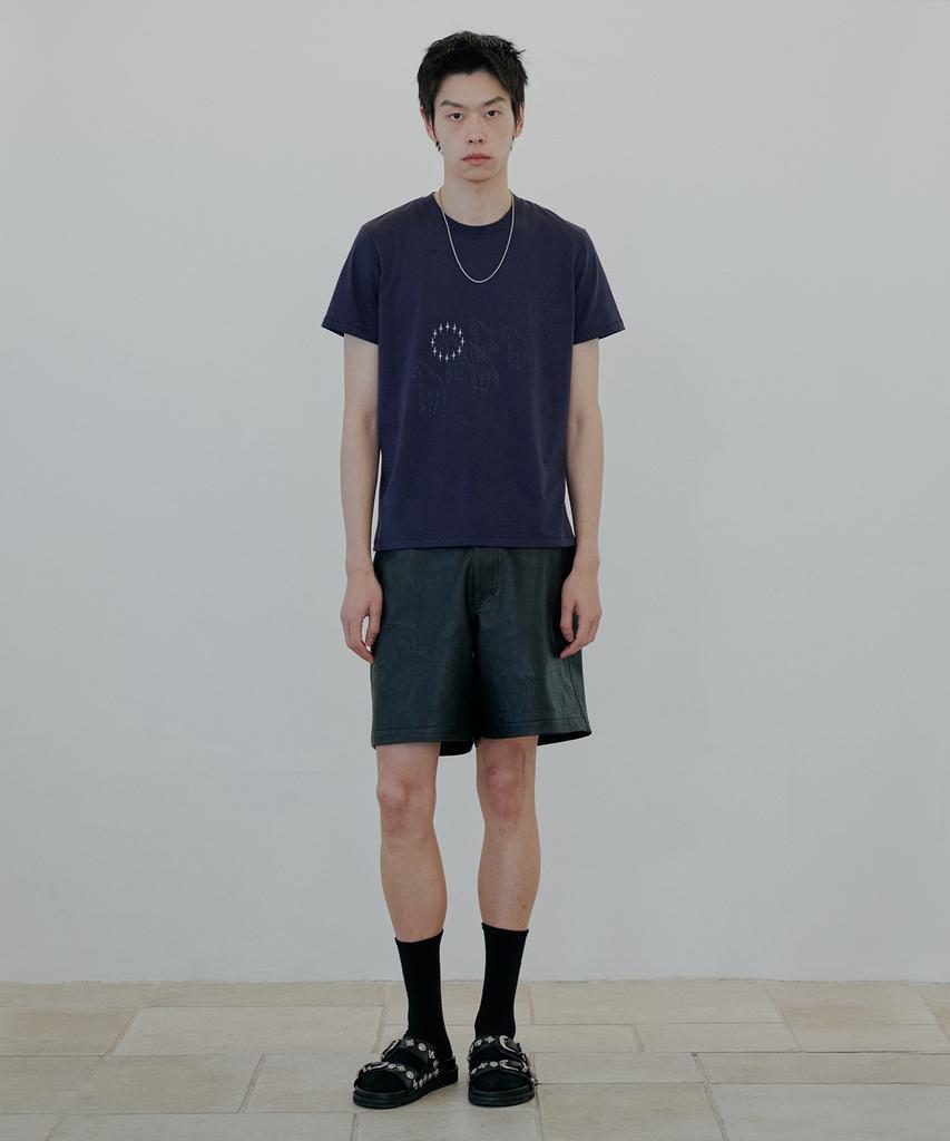 NUAKLE Star Horse Slim Fit T-Shirt_Midnight Blue