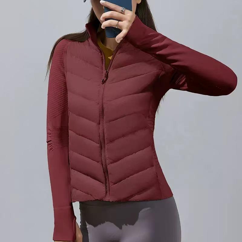 New autumn and winter outdoor sports goose down clothing, warm cotton clothing, cycling slim sports jacket, down jacket