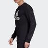 Adidas Классический спортивный пуловер с круглым вырезом и длинным рукавом, мужские топы, черный GJ6590