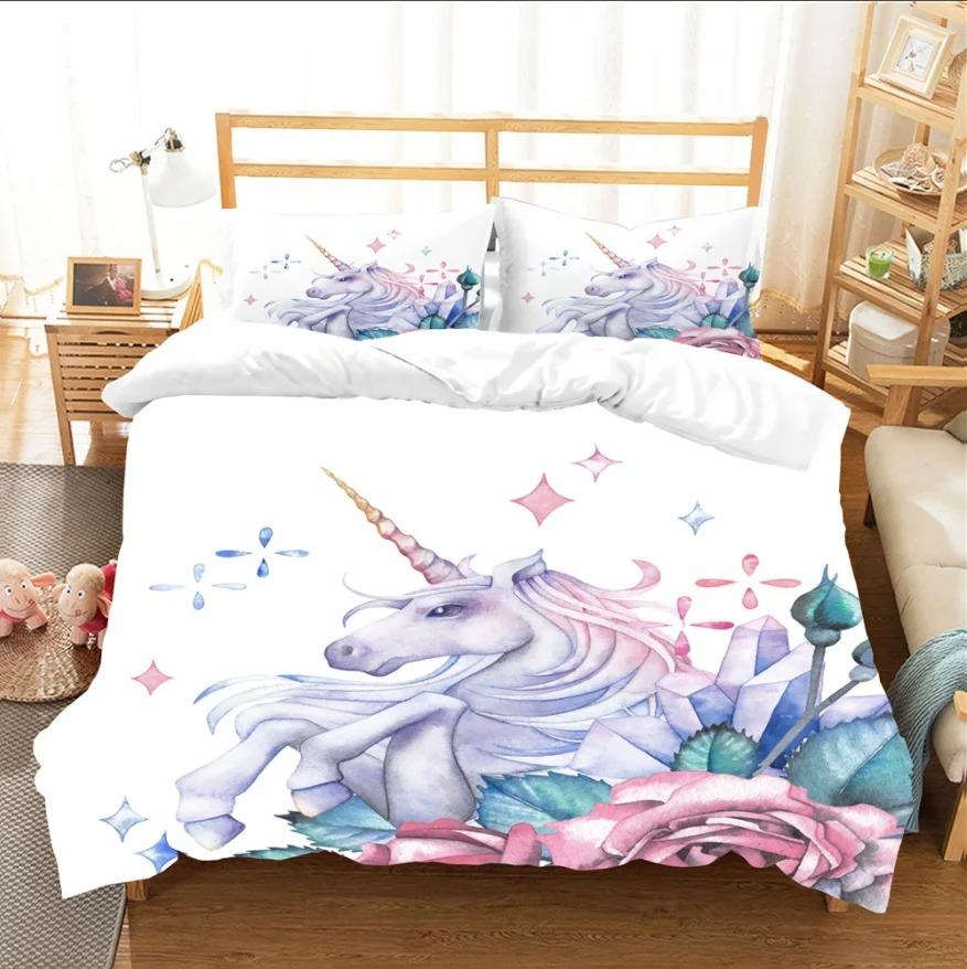 New Creative Cute Pattern 3D Printed Cover Set Twin Full Queen King Size Bedding Set Bed Linens Bedclothes for Young K131