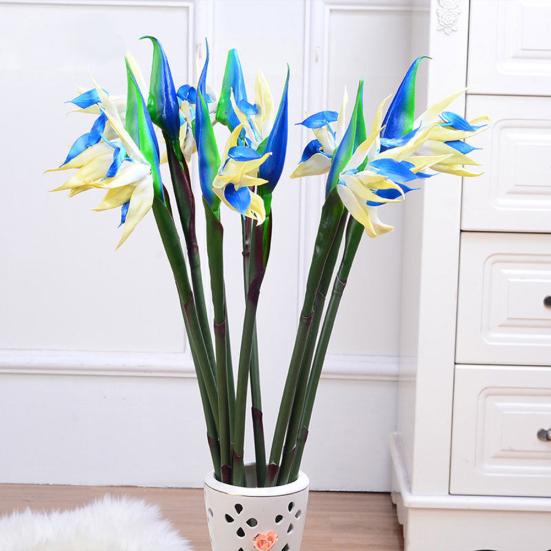 Artificial Flower Bird Of Paradise Fake Plant Silk Strelitzia Reginae Home Decor