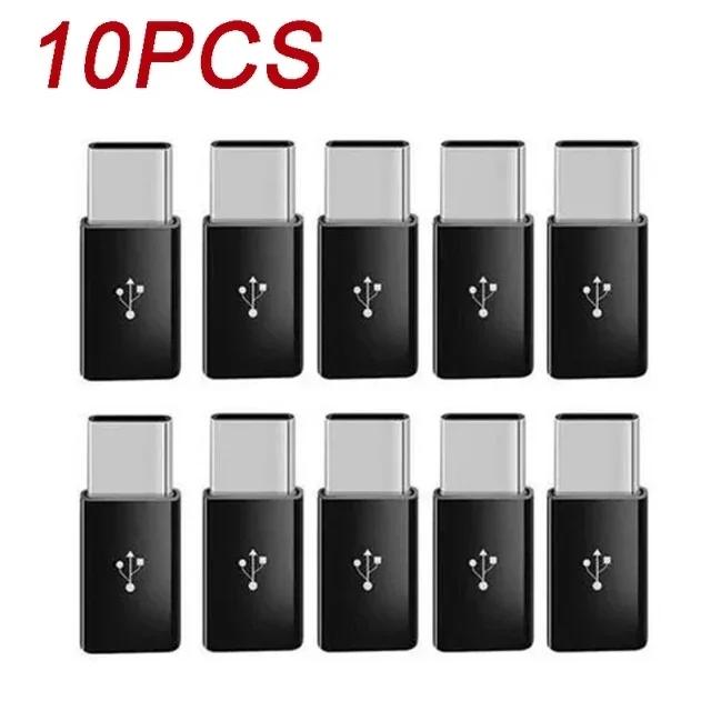 1/5/10 шт. Micro USB Female to Type C Male адаптер-конвертер для Android смартфона планшета USB-C зарядное устройство конвертер разъем