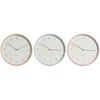 Horloge Murale - HOME ESPRIT - Corail Menthe Lilas - PVC - 25,5 Cm - Design Contemporain