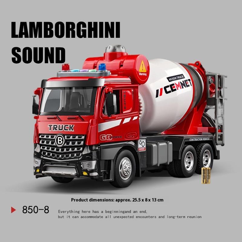 Alloy Truck Toys Children's Semi-Trailer Transporter Construction Vehicle Flat Trailer Model Car