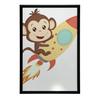 Monkey In Space Poster Monkey In Space Poster, 30X40 Cm, Gold Aluminum Frame, 230 Gsm Matte Paper
