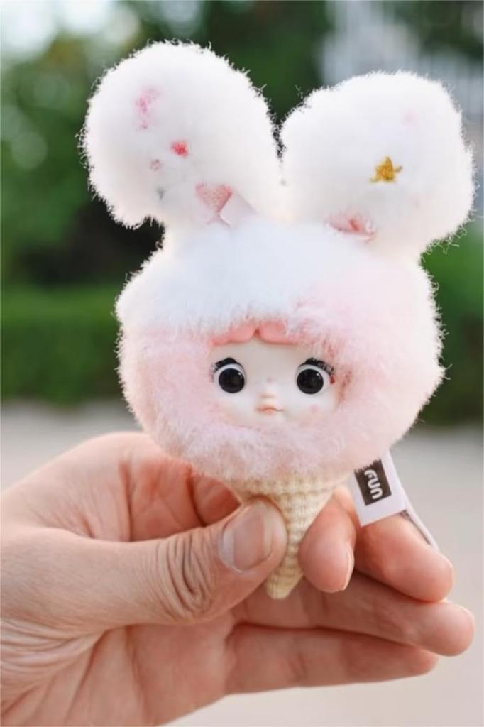 TRRCEPOS Nommi 100% Sweet Series Plush Blind Box Lovebu-style Keychain, Lovebu-style Plush Toy, Plush Toy for Lovebu Lovers Sweets & Ice