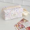 Polka Dot Bow Portable Large Capacity Fresh Style Storage Bag Toiletry Bag Makeup Bag High Aesthetic Value