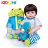 49 см кукла Bebe Reborn, красивый мальчик, игрушка для ванной, мягкая силиконовая кукла всего тела для детей, подарок на день рождения