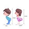 2Pcs Kiss Dolls Mini Landscape Ornaments Figurines Fairy Garden Dollhouse Decor