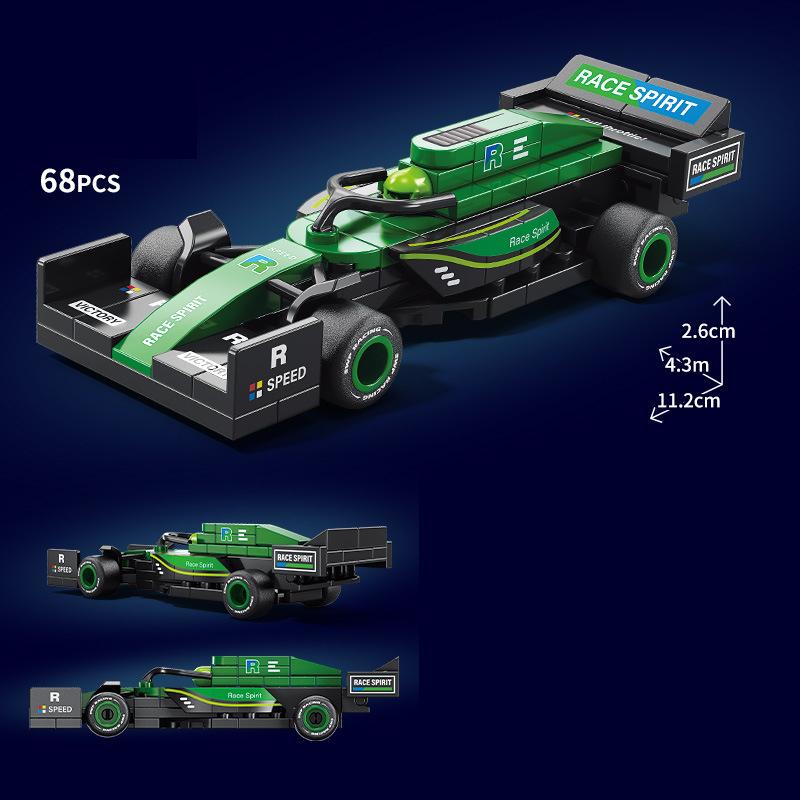 Технический Автомобиль MOC Гоночный Автомобиль Ралли Скорость Строительные Блоки Кирпичи Городской Транспорт Ретро Украшение Суперкар Игрушки Для Детей Взрослых Подарки
