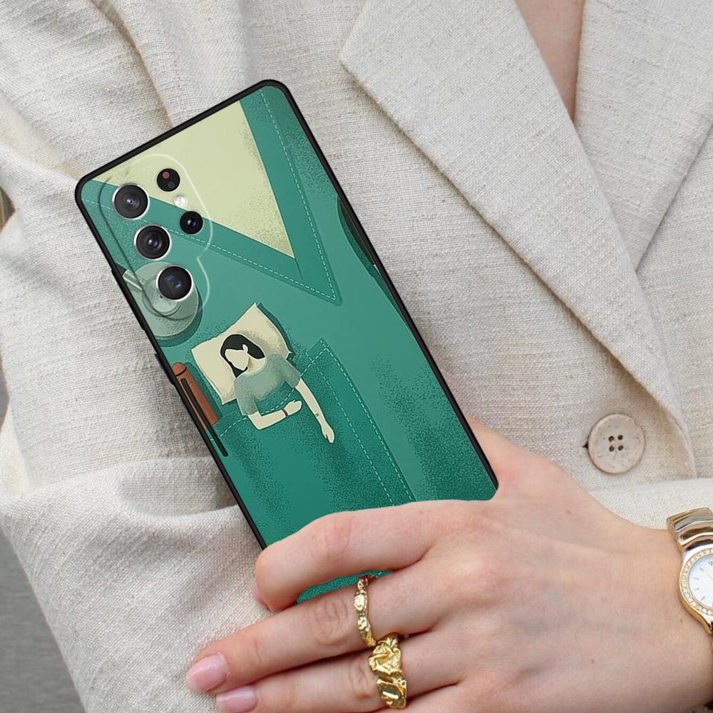 Cartoon Medicine Doctor Nurse Bumper Cell Phone Case for Samsung Galaxy S26 Ultra S25 S24 S23 S22 S21 S20 Note10 Cover