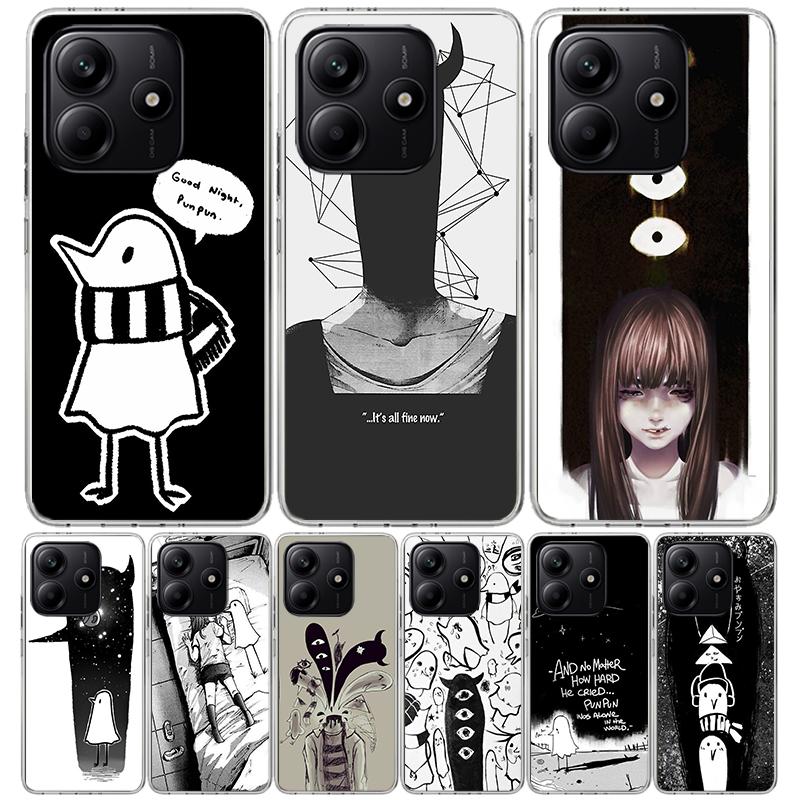 Oyasumi Punpun Case Phone Cover for Xiaomi Redmi Note 14 13 12S 12 11S 11 11T 11E 10S 10 Pro Plus 9 9S 5G + Trend Fundas