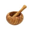 Round Mortar 15 Cm In Olive Wood - Chevalier Diffusion