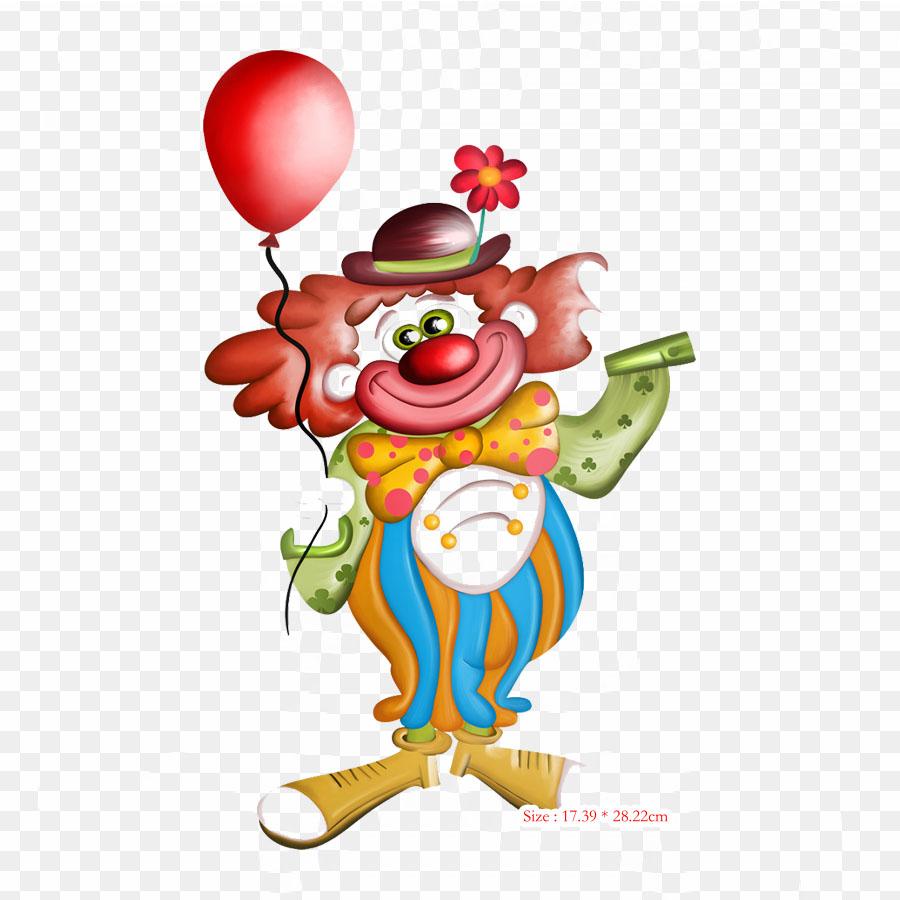 Clown It Joker Iron On Heat Transfer Printing Vinyl Patches Sticker for Clothes DIY Appliques Washable Patches