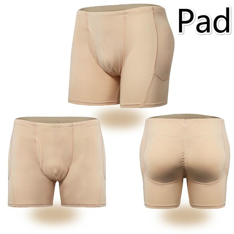 Мужские трусы-боксеры с мягкой подкладкой для бедер