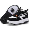 Обувь для роликовых коньков для мальчиков и подростков Съемные плоские туфли Колеса для роликовых коньков для девочек Кроссовки для детей